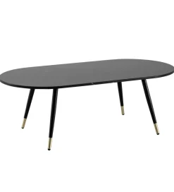 Stolik kawowy GINEVRA 120 cm w optyce czarnego marmuru