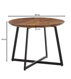 Stolik kawowy GLOBI 60 cm drewno sheesham