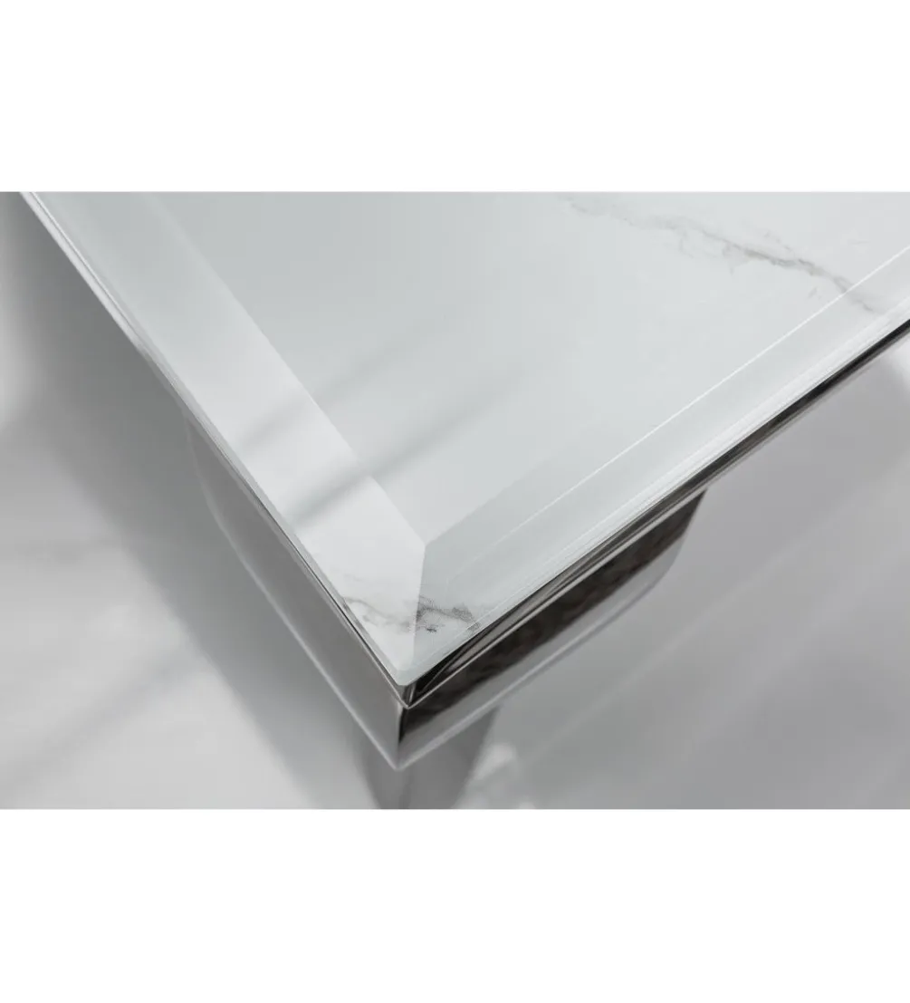 Stolik kawowy GLORIA 100 cm w optyce marmuru