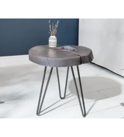 Stolik kawowy Goa 43 cm akacja szara