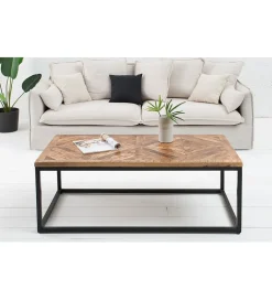 Stolik kawowy GRANDE Infinity Home 100 cm drewno Mango
