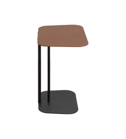 Stolik kawowy HEDI 61 cm czarny brązowy