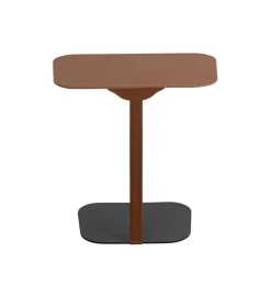 Stolik kawowy HEDI 61 cm czarny brązowy