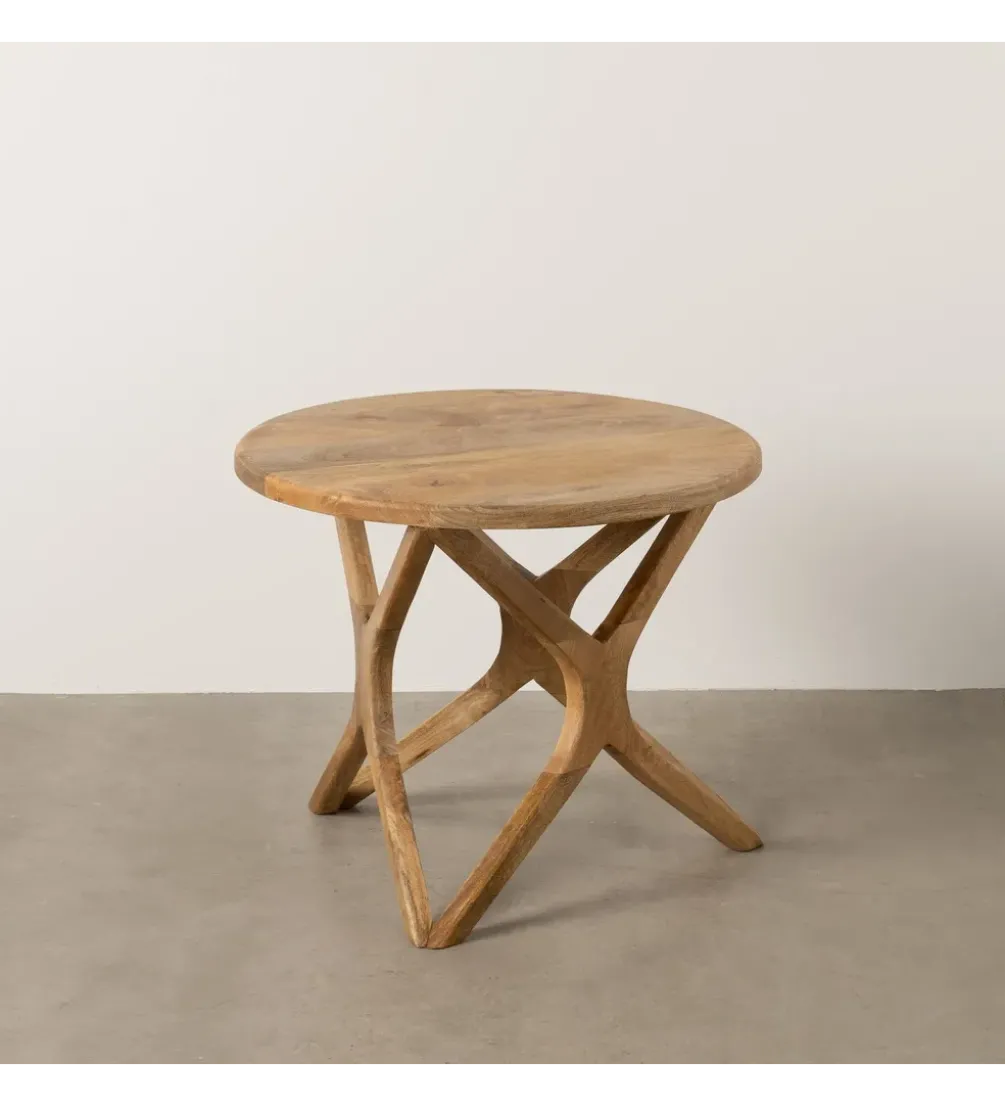 Stolik kawowy HOKE 60 cm drewno mango