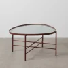 Stolik kawowy INDUSTRIAL 78 cm Ciemna Terakota