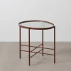 Stolik kawowy INDUSTRIAL 55 cm Ciemna Terakota