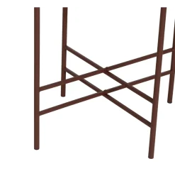 Stolik kawowy INDUSTRIAL 55 cm Ciemna Terakota
