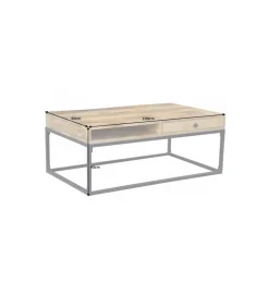Stolik Kawowy Iron Craft 100 Cm drewno Mango