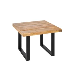 Stolik kawowy Iron Craft 60 cm drewno mango