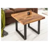 Stolik kawowy Iron Craft 60 cm drewno Sheesham