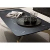 Stolik kawowy IWET 120 cm w optyce czarnego marmuru