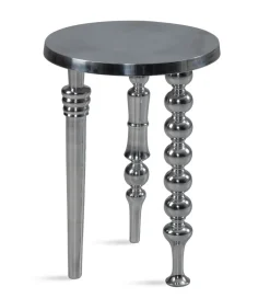 Stolik kawowy Jardin 44 cm srebrny