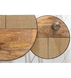Stolik kawowy JAWA Viviena Lounge set 2 drewno mango