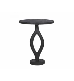 Stolik kawowy KARIK 35 cm drewno mango czarny