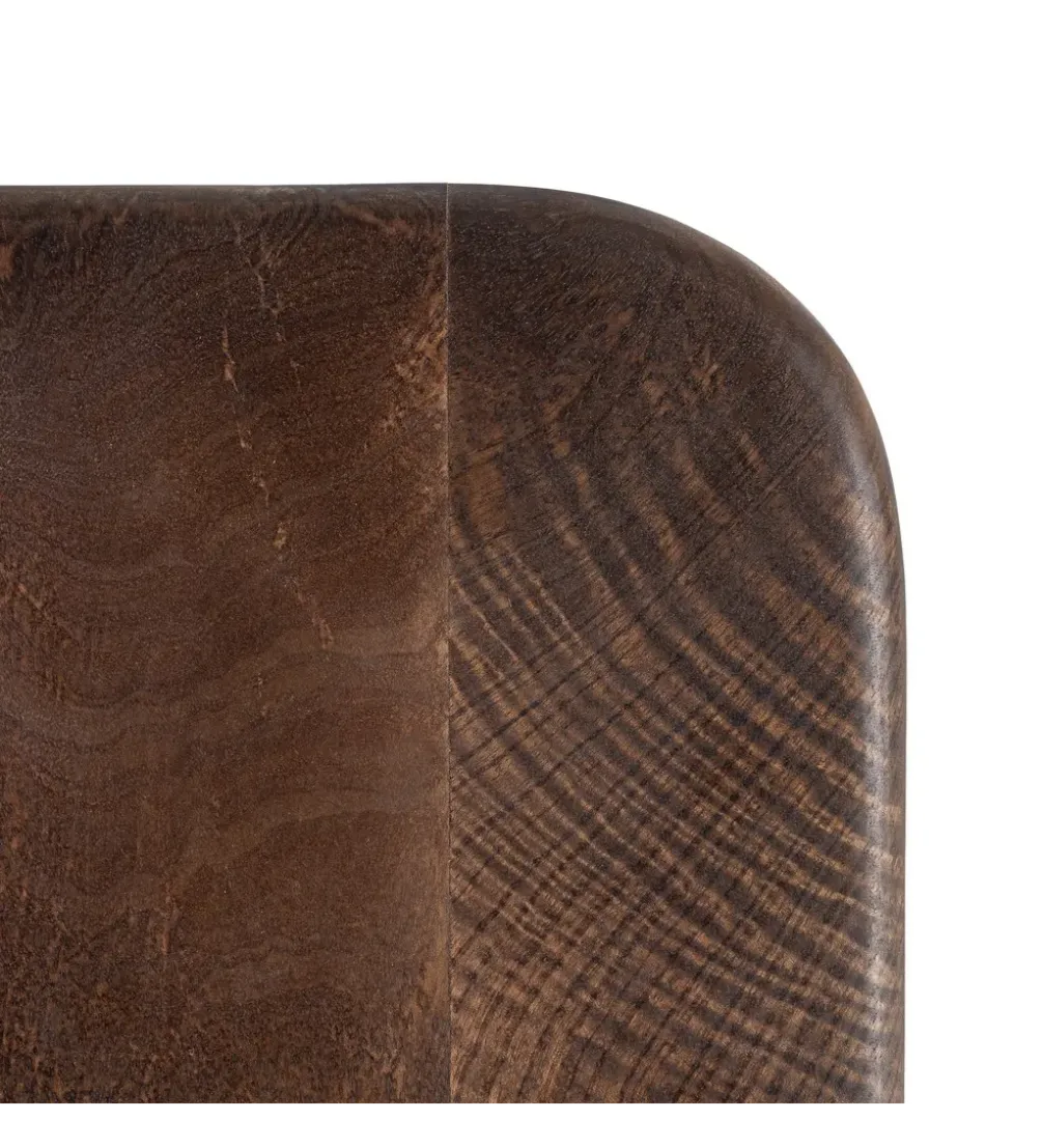 Stolik kawowy KIRITON 80 cm drewno mango