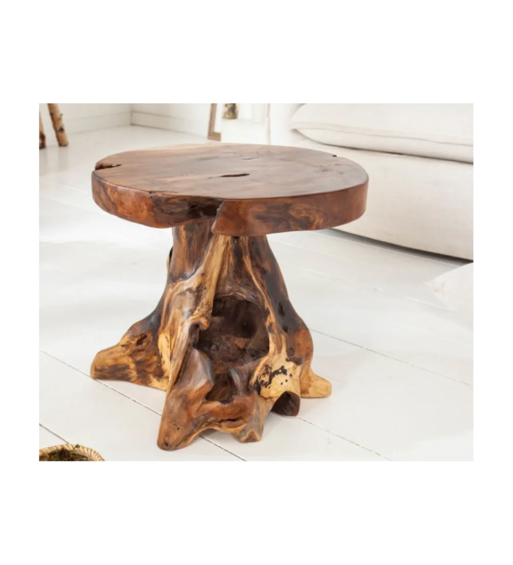 Stolik kawowy Korzeń 40 cm drewno Teak