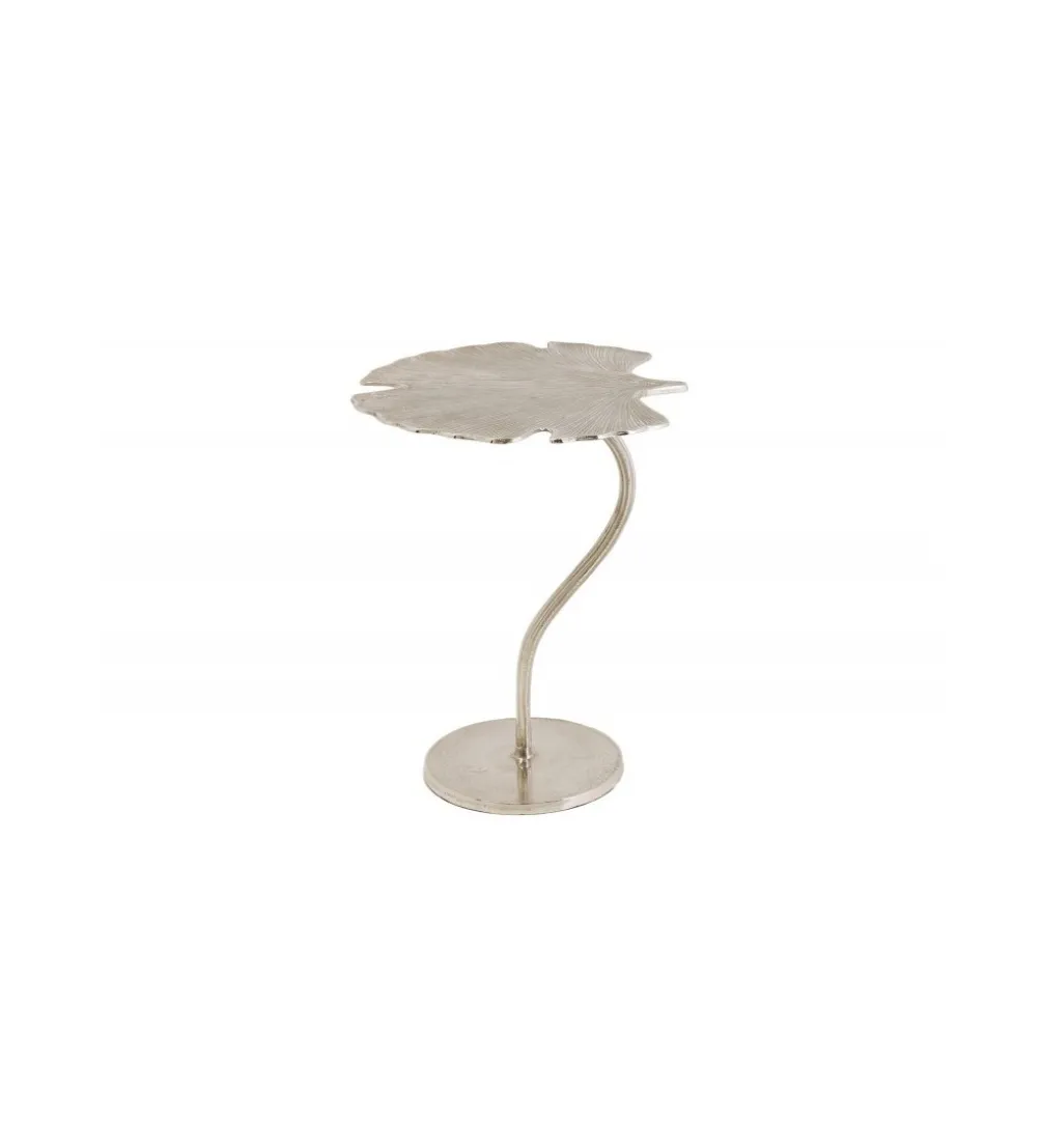 Stolik kawowy Leaf 53 cm srebrny