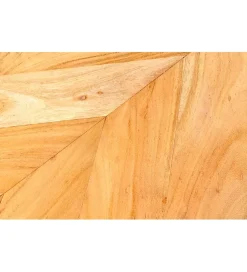 Stolik kawowy LINDO set 2 drewno akacja marmur