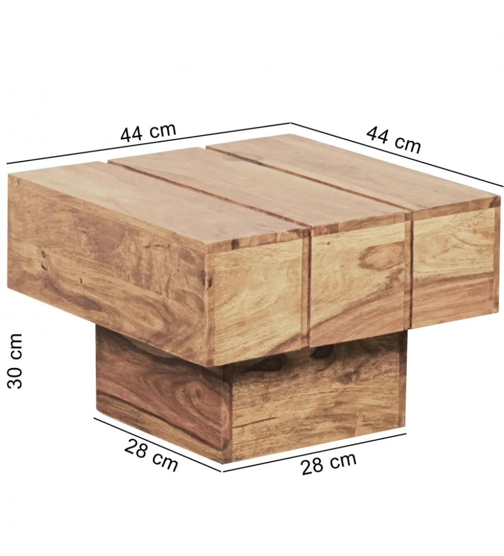 Stolik kawowy LUCCA 44 cm drewno akacja