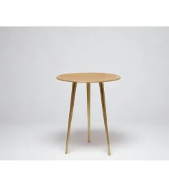 Stolik kawowy Luma 40 cm musztardowy