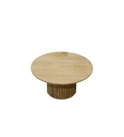 Stolik kawowy LUSAN 80 cm drewno teak