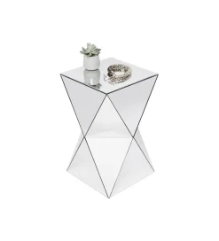 Stolik kawowy LUXURY TRIANGLE 32 cm lustrzany