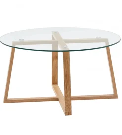 Stolik kawowy MANGA 78 cm transparentny