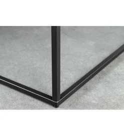 Stolik kawowy MENSA 60 cm w optyce marmuru biały