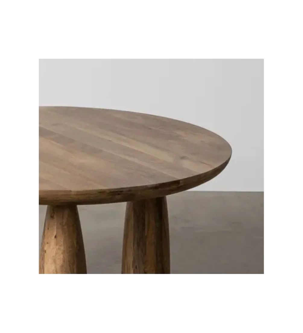 Stolik kawowy MENT 75 cm drewno mango