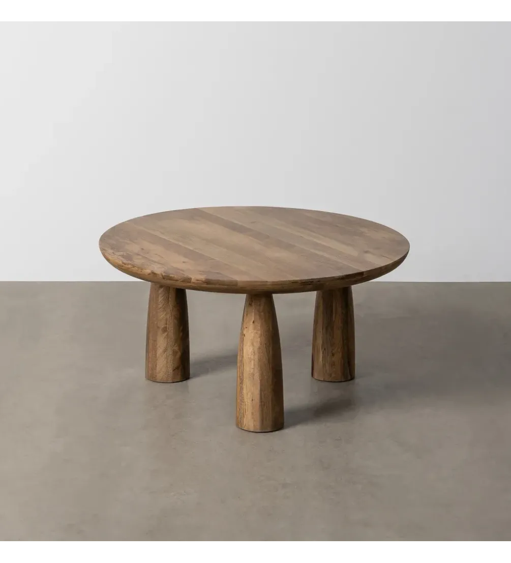 Stolik kawowy MENT 75 cm drewno mango