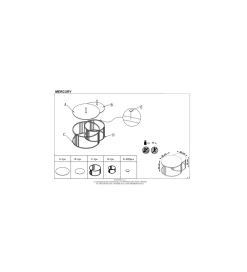 Stolik kawowy MERCURY set 2 srebrny