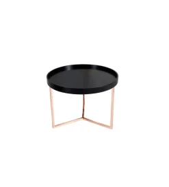 Stolik kawowy Modul 60 cm czarno miedziany
