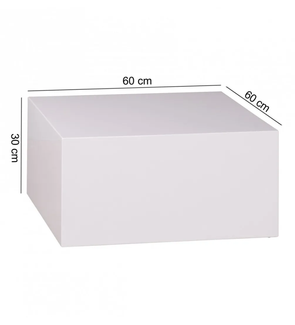 Stolik kawowy MONOBLOC 60 cm biały