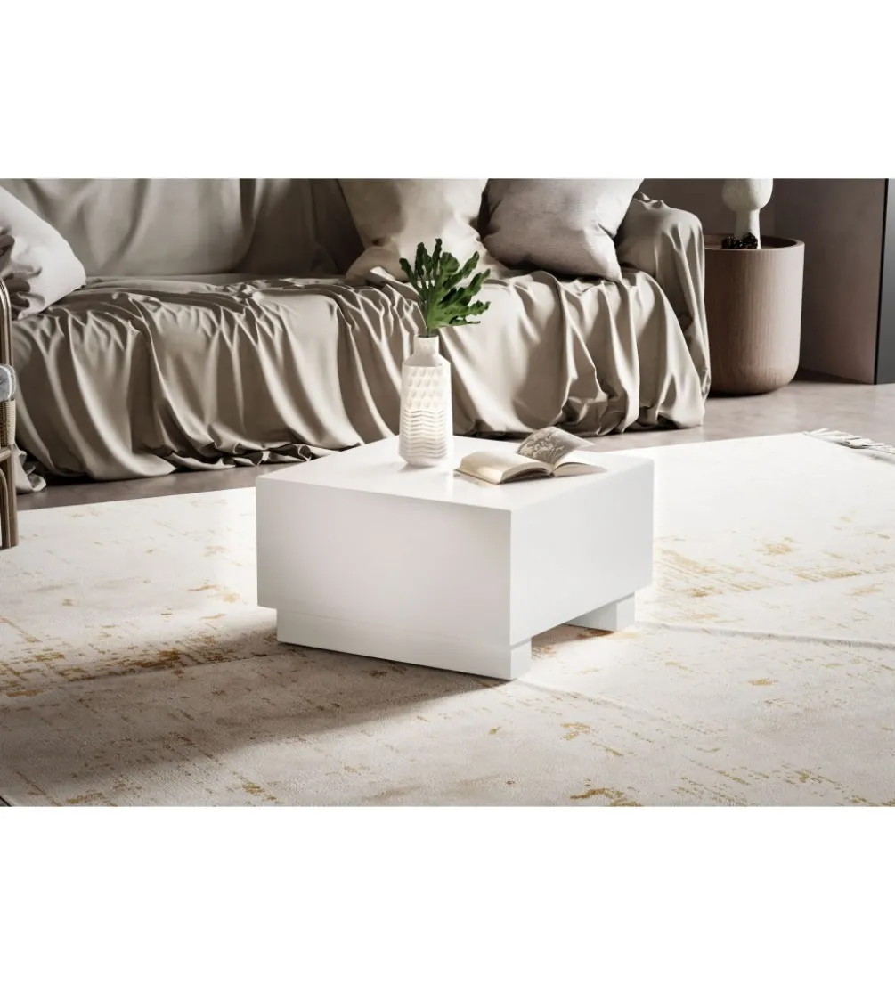 Stolik kawowy MONOBLOC II 60 cm biały