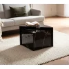 Stolik kawowy MONOBLOC set 2 w optyce czarnego marmuru