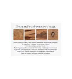 Stolik kawowy NERON drewno Akacja