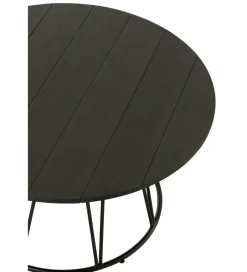 Stolik kawowy ogrodowy ZOA 80 cm czarny