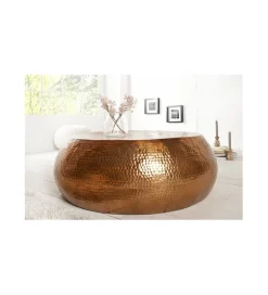Stolik kawowy Orient 80 cm miedziany