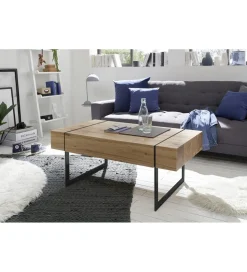 Stolik kawowy PAPHOS 110 cm w optyce dąb sękaty