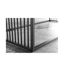 Stolik kawowy PASCAL 100 cm w optyce czarnego marmuru