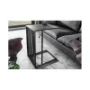 Stolik kawowy PASCAL 35 cm w optyce czarnego marmuru