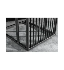 Stolik kawowy PASCAL 35 cm w optyce czarnego marmuru