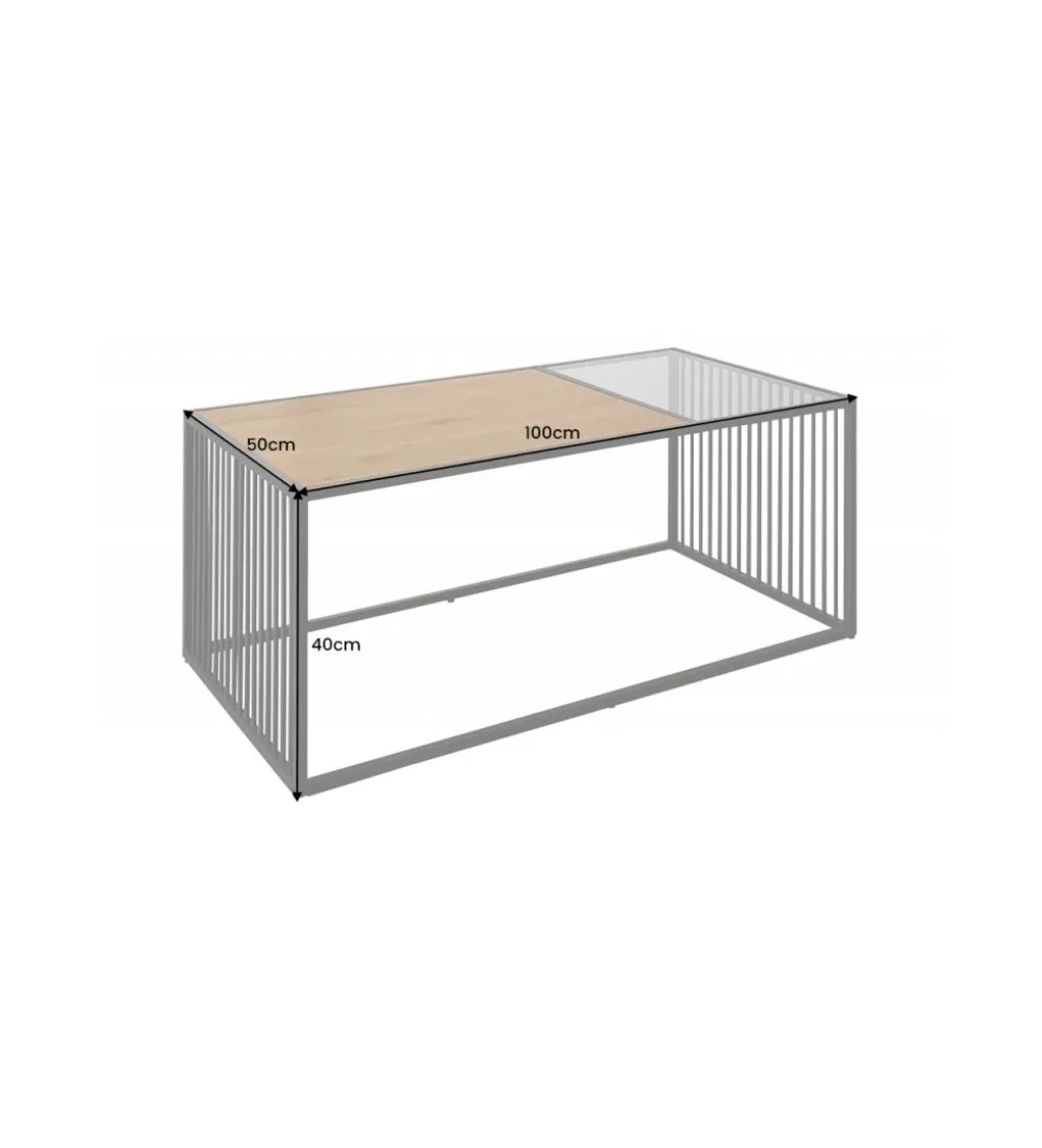 Stolik kawowy PASCAL 100 cm w optyce dąb dziki