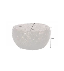 Stolik kawowy PEDRA Stone Mosaic 72 cm miedziany