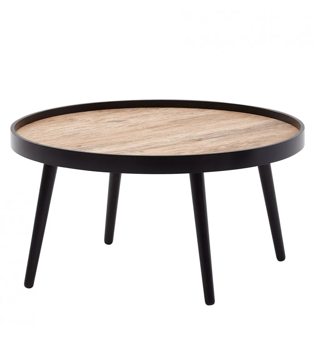 Stolik kawowy PILER 76 cm czarny