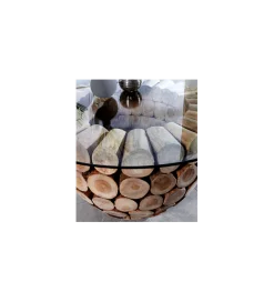 Stolik kawowy Pure Nature 70 cm drewno Teak