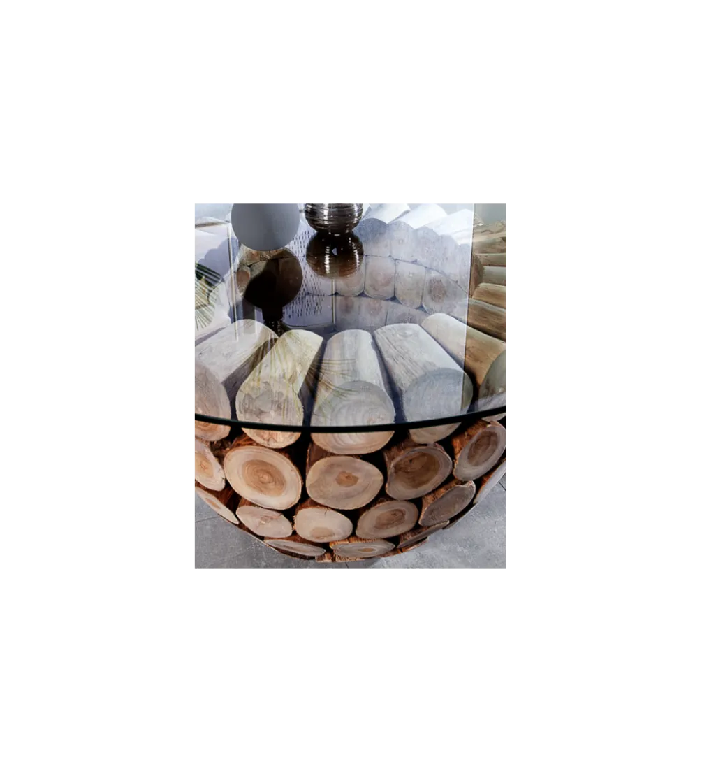 Stolik kawowy Pure Nature 70 cm drewno Teak
