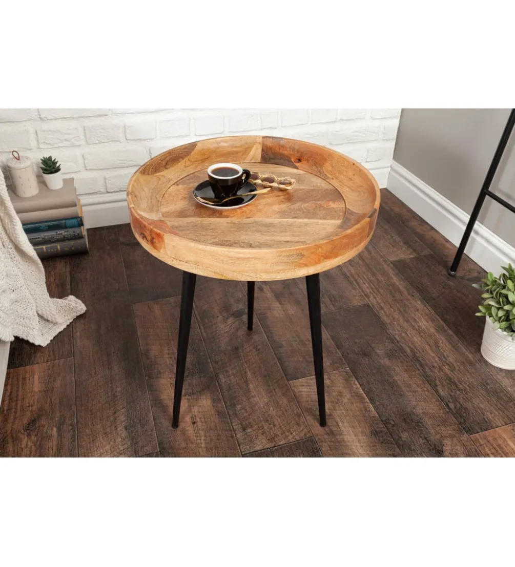 Stolik kawowy Pure Nature 45 cm naturalne mango