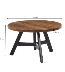 Stolik kawowy RASZI 60 cm drewno sheesham