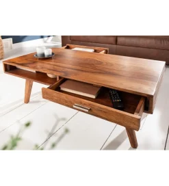 Stolik kawowy Retro 100 cm drewno Sheesham